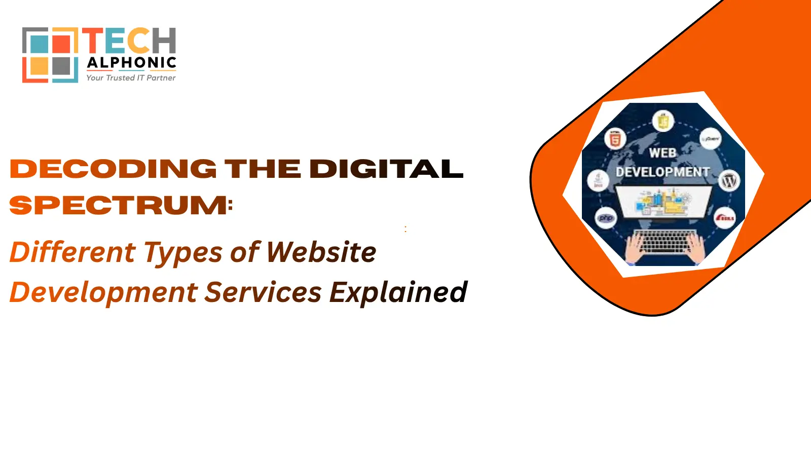 Decoding the Digital Spectrum: Different Types of Website Development Services Explained